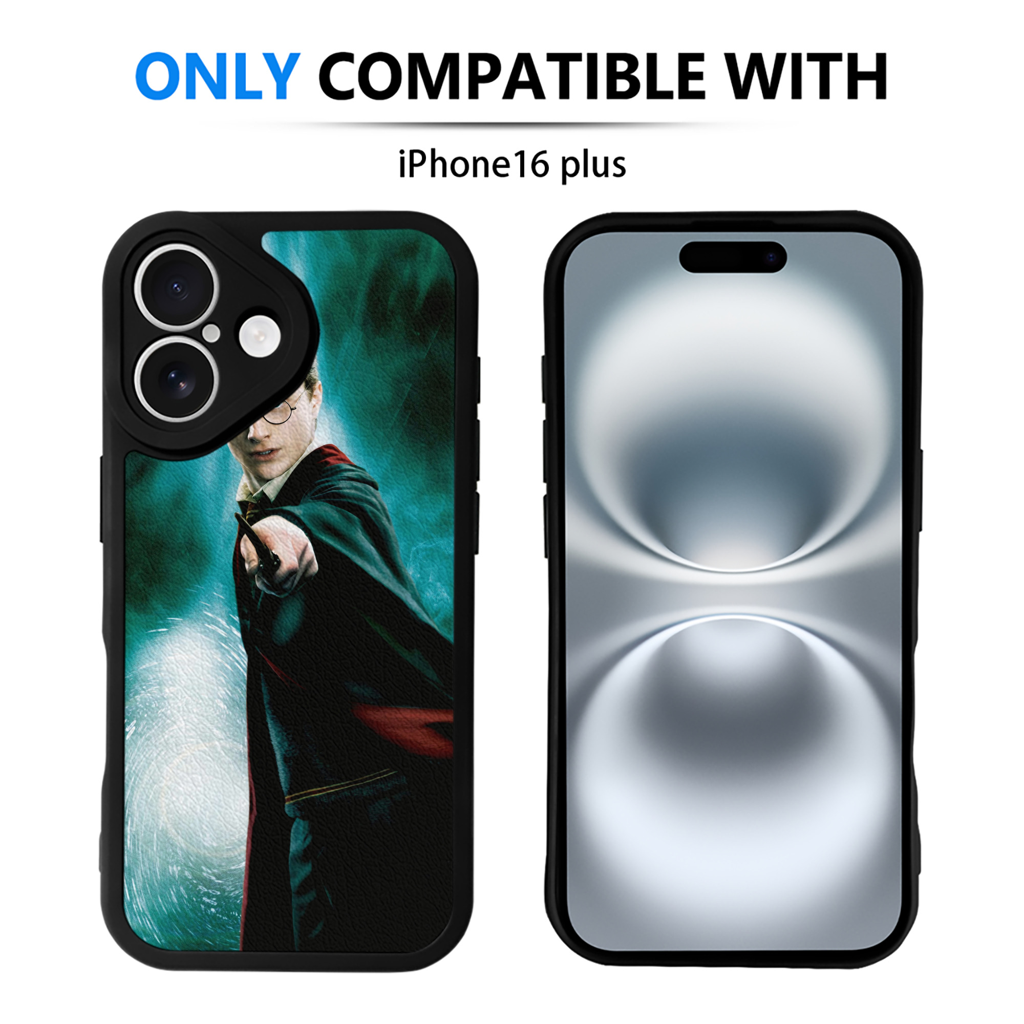 （画像用） Harry Potter ハリー・ポッターシリーズ 【iPhone 16シリーズ対応】シリコンスマホケース（レザー調） 材質：シリコン